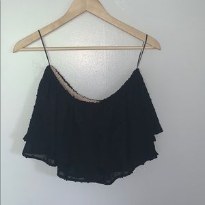 Strapless flow shirt